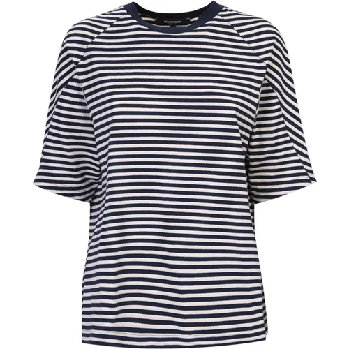Striped T-Shirt & White , male, Sizes: M, S, XS - Takaturna - Modalova
