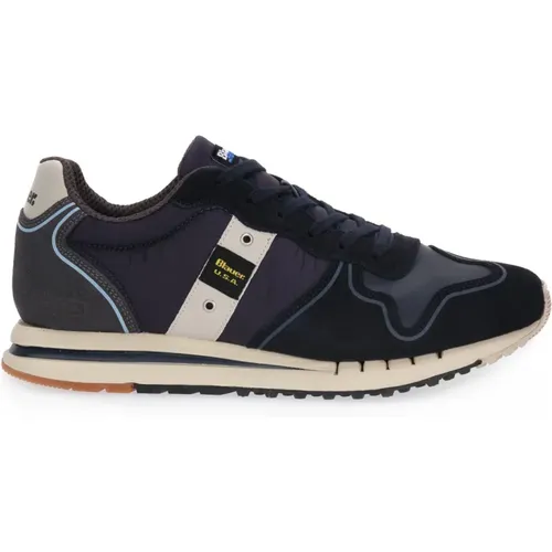 Quartz Sneakers for Men , male, Sizes: 10 UK - Blauer - Modalova