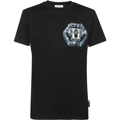 Logo Print Baumwoll T-Shirt - Philipp Plein - Modalova