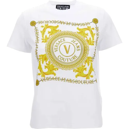 Weiße T-Shirt und Polo Kollektion - Versace Jeans Couture - Modalova