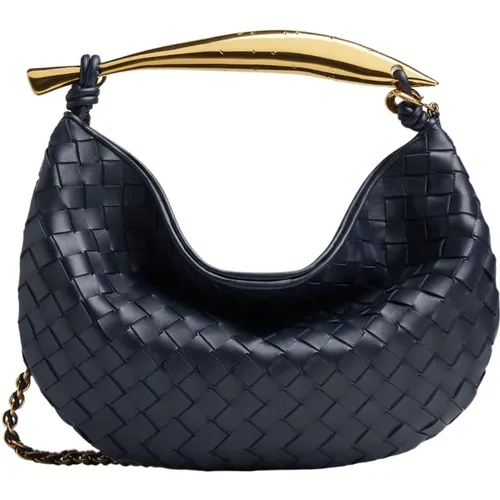 Elegant Brass Sardine Shoulder Bag , female, Sizes: ONE SIZE - Bottega Veneta - Modalova