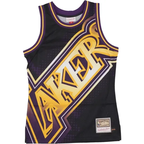 NBA Big Face Basketball Tank Top , male, Sizes: L, XL, M, S - Mitchell & Ness - Modalova