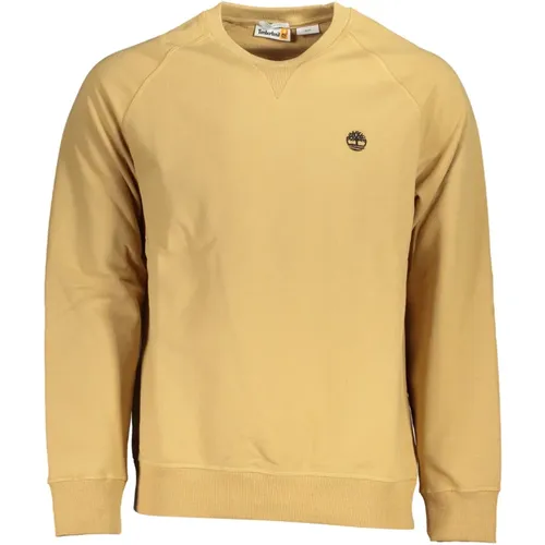 Beiger Pullover mit Besticktem Logo , Herren, Größe: XL - Timberland - Modalova