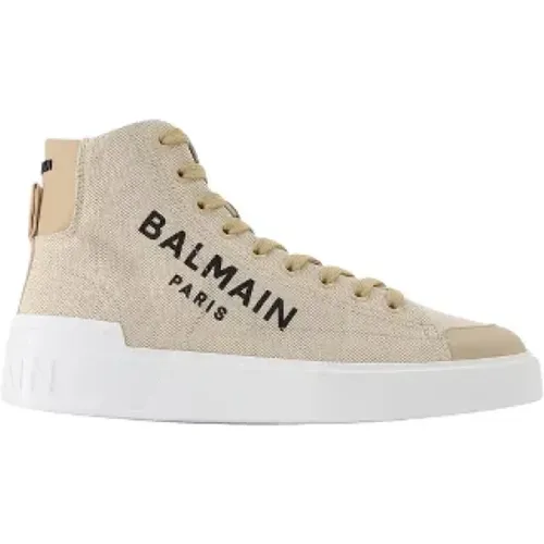 Pre-owned Canvas sneakers , female, Sizes: 2 UK - Balmain Pre-owned - Modalova