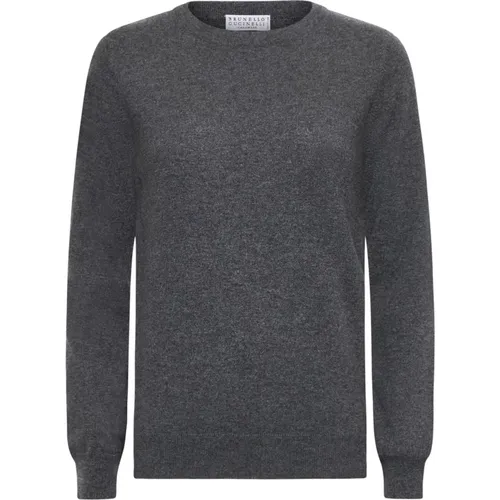 Graue Pullover für Männer - BRUNELLO CUCINELLI - Modalova