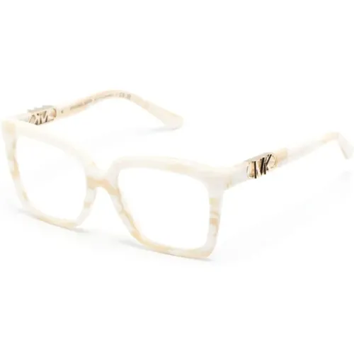 Weiße Optische Brille Stilvoll und vielseitig , Damen, Größe: 53 MM - Michael Kors - Modalova