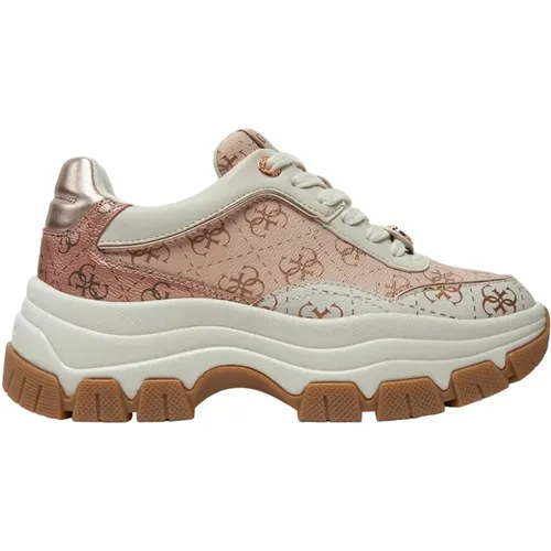 Stylische Sneakers Berrett Fltber Fal12 Blush , Damen, Größe: 39 EU - Guess - Modalova