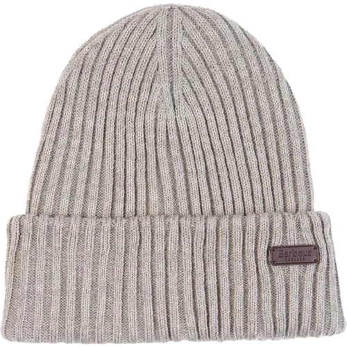 Mens Gift Set: Crimdon Beanie and Scarf in Grey , male, Sizes: ONE SIZE - Barbour - Modalova