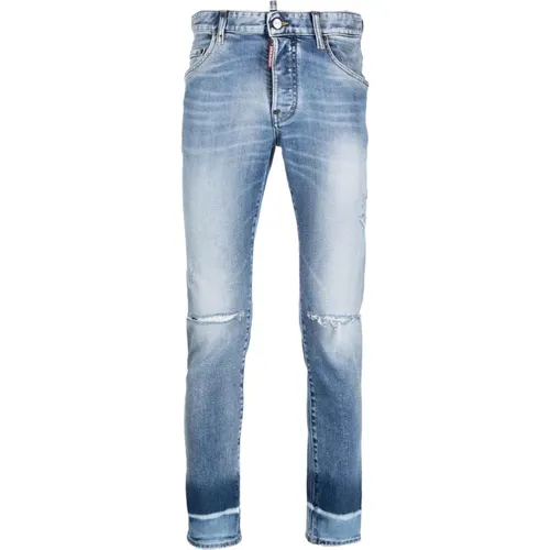 Gewaschene Skinny Denim Jeans , Herren, Größe: S - Dsquared2 - Modalova