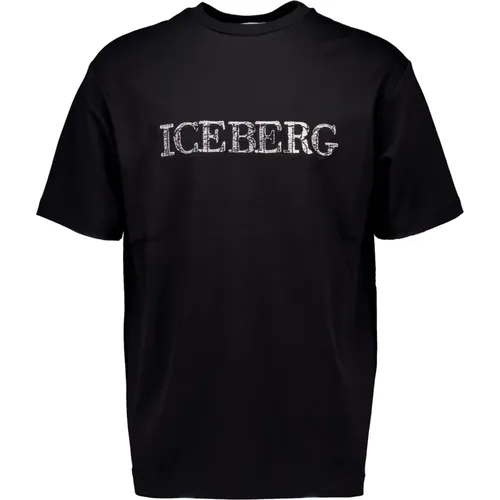 Schwarze T-Shirts,Hellgraue T-Shirts - Iceberg - Modalova