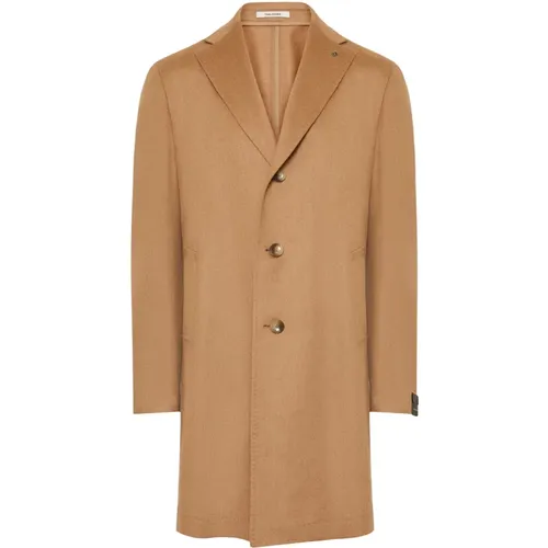Luxurious Camel Hair Classic Coat , male, Sizes: XL, 2XL - Tagliatore - Modalova