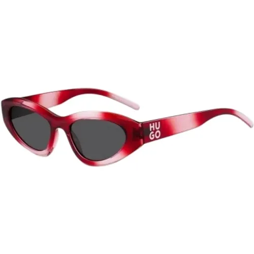 Rosa eingespritzte Sonnenbrille, Unisex-Stil - Hugo Boss - Modalova