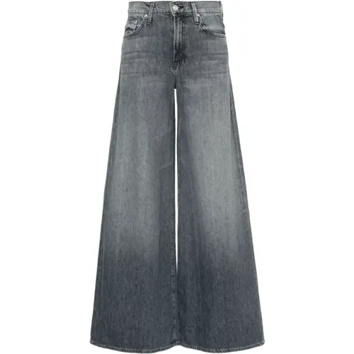 Graue Wide Leg Denim Jeans , Damen, Größe: W26 - Mother - Modalova