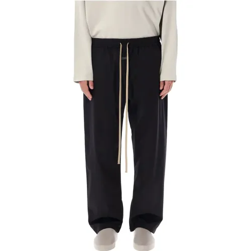 Schwarze Track Pants Leichte Baumwollmischung - Fear Of God - Modalova