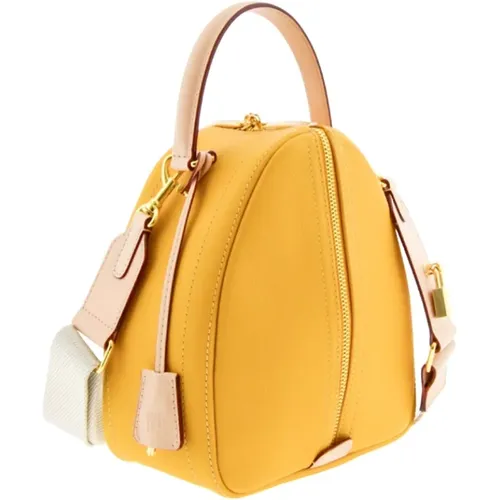 Locked Mimosa Leather Bag , female, Sizes: ONE SIZE - Carolina Herrera - Modalova