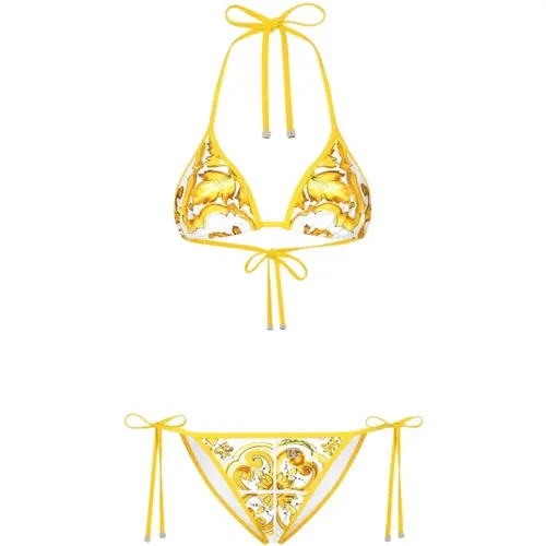 Sea Clothing Triangle Cup , female, Sizes: M, S, 2XS - Dolce & Gabbana - Modalova