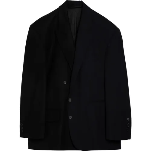 Double-Breasted Jacket , female, Sizes: S - Balenciaga - Modalova