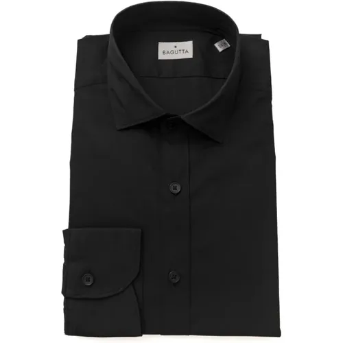 Slim Fit Hemd mit französischem Kragen , Herren, Größe: 3XL - Bagutta - Modalova