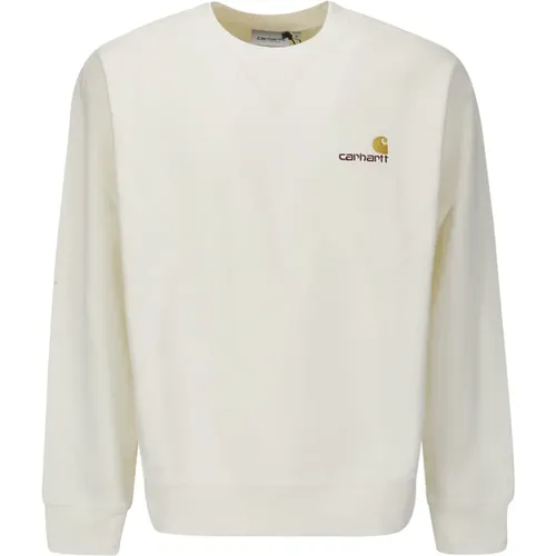 American Script Sweatshirt , male, Sizes: L, XL - Carhartt WIP - Modalova