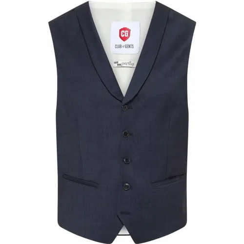 Slim Fit Suit Vests , Herren, Größe: S - Club Of Gents - Modalova