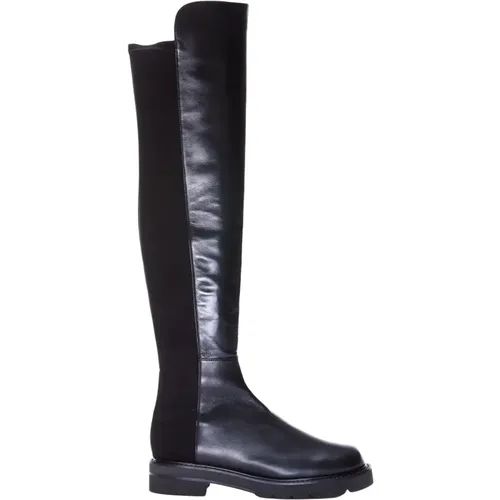 Klassische schwarze Overknee-Stiefel , Damen, Größe: 37 EU - Stuart Weitzman - Modalova