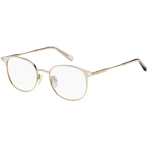 Copper Gold Nude Glasses , unisex, Sizes: 49 MM - Tommy Hilfiger - Modalova