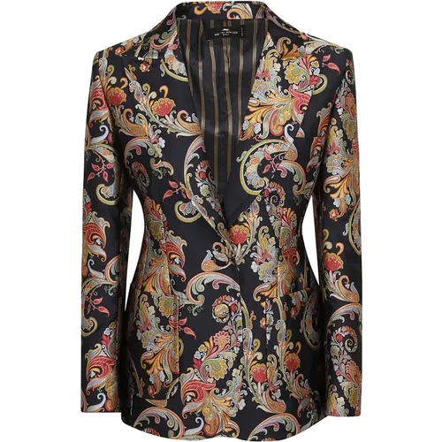 Black Jacket for Women Aw24 , female, Sizes: XS - ETRO - Modalova