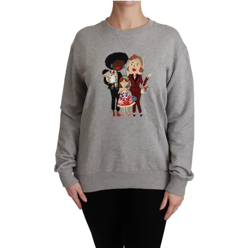 Sweatshirts , Damen, Größe: M - Dolce & Gabbana - Modalova