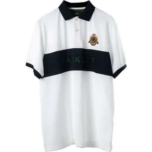 Panel Polo Shirt , Herren, Größe: M - Hackett - Modalova