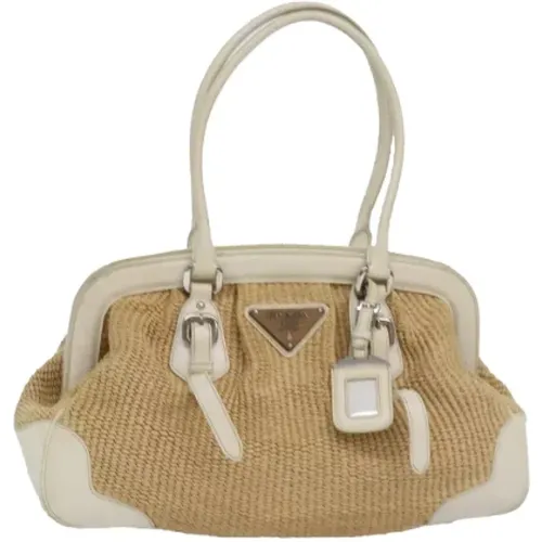 Pre-owned Raffia prada-bags , female, Sizes: ONE SIZE - Prada Vintage - Modalova