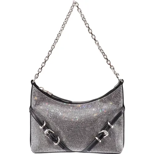 Leather Shoulder Bag with Zip Closure , female, Sizes: ONE SIZE - Givenchy - Modalova