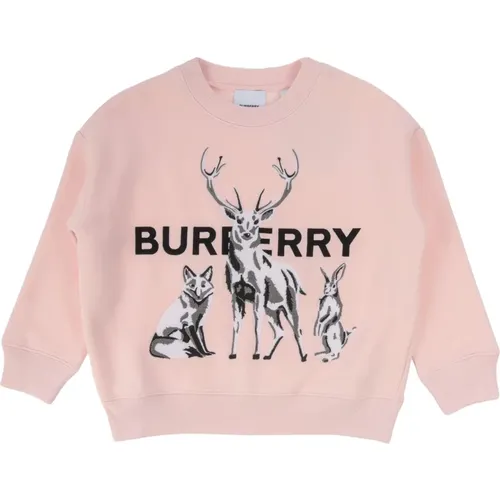 Kinder Sweatshirt - Regular Fit - Rosa - Burberry - Modalova