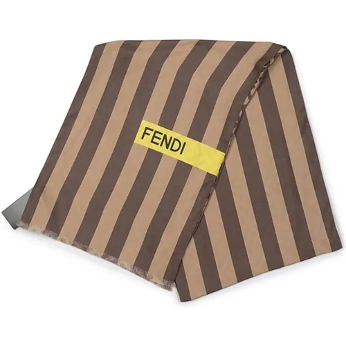 Logo Scarf , male, Sizes: ONE SIZE - Fendi - Modalova