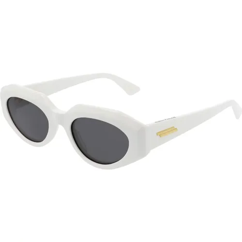 Weiße/Graue Sonnenbrille,Gelb/Graue Sonnenbrille,Stylische Sonnenbrille Bv1031S - Bottega Veneta - Modalova