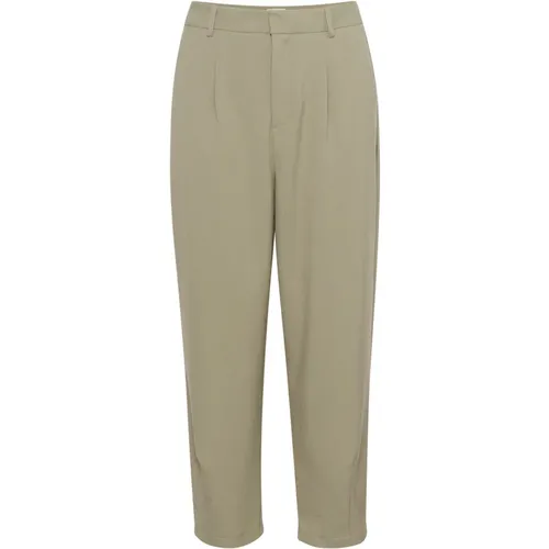 Hochtaillierte Cropped Hose Vetiver , Damen, Größe: L - Kaffe - Modalova