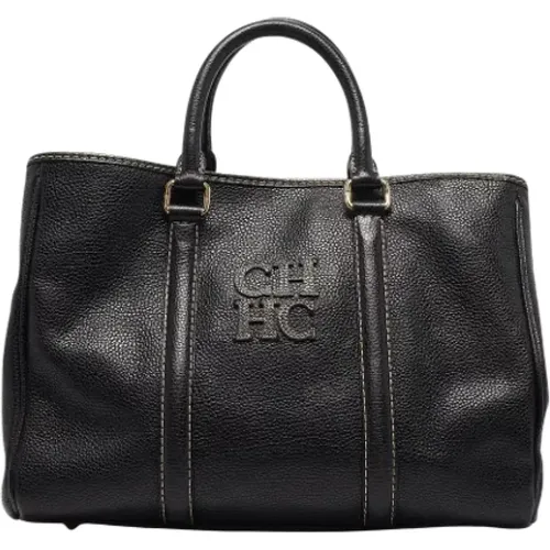 Pre-owned Leather totes , female, Sizes: ONE SIZE - Carolina Herrera Pre-owned - Modalova