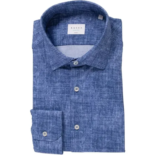 French Collar Casual Shirt , male, Sizes: S - Xacus - Modalova