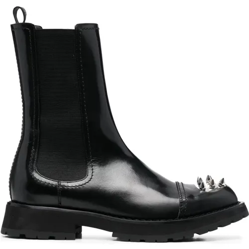 Stud-Detail Chelsea Boots , male, Sizes: 7 UK, 8 UK - alexander mcqueen - Modalova