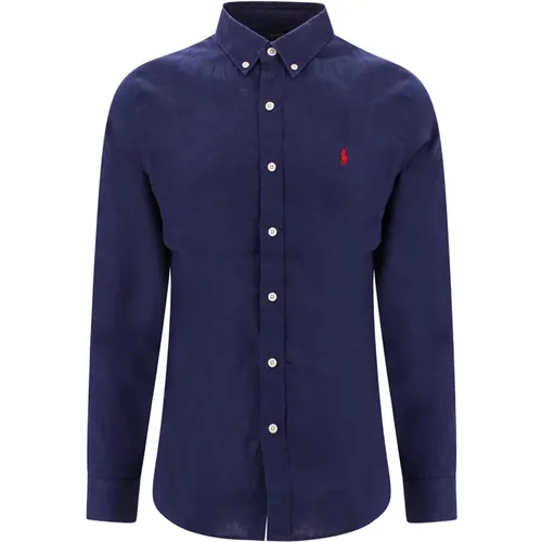 Linen Buttoned Shirt , male, Sizes: L, S, M, XL, 2XL - Ralph Lauren - Modalova