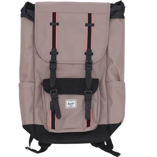 Moderne Unisex Rucksack in Taupe Grau/Schwarz/Rosa - Herschel - Modalova