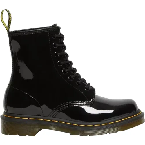 Schwarze Lederstiefeletten , Damen, Größe: 38 EU - Dr. Martens - Modalova