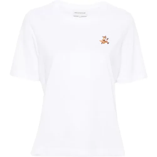 T-Shirts , female, Sizes: M, XS, S - Maison Kitsuné - Modalova