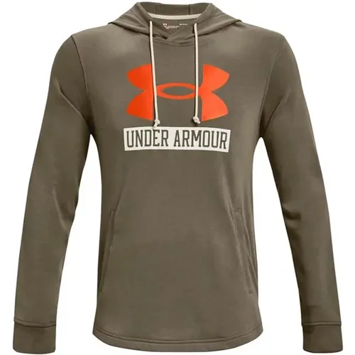 Rival Terry Logo Hoodie - Under Armour - Modalova