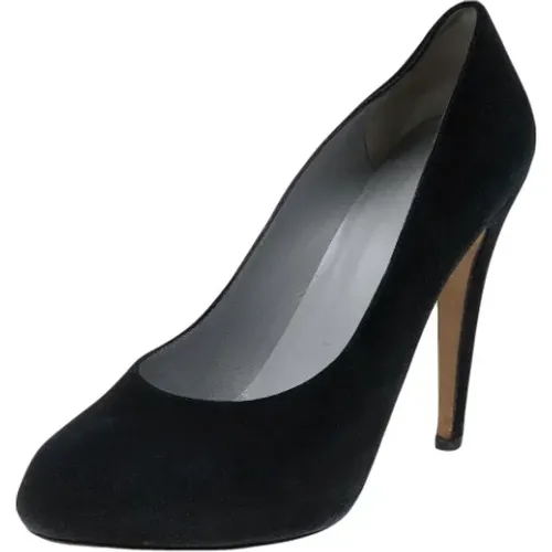 Pre-owned Suede heels , female, Sizes: 7 1/2 UK - Sergio Rossi Pre-owned - Modalova