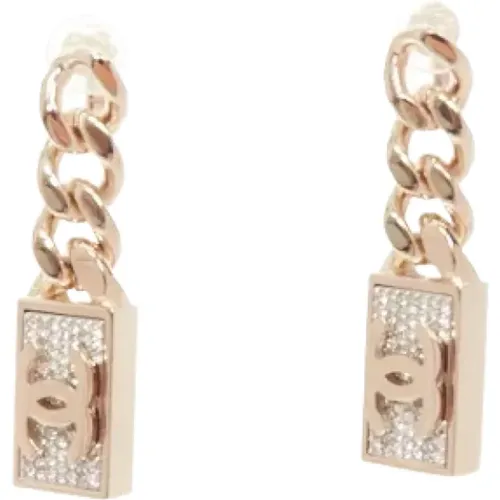 Pre-owned Metal earrings , female, Sizes: ONE SIZE - Chanel Vintage - Modalova