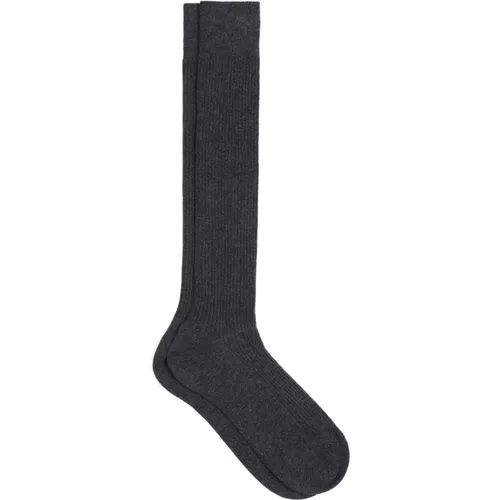 Luxuriöse Kaschmir Graue Socken , Damen, Größe: S/M - Max Mara - Modalova