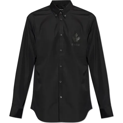 Shirt mit Logo , Herren, Größe: 2XL - Dsquared2 - Modalova