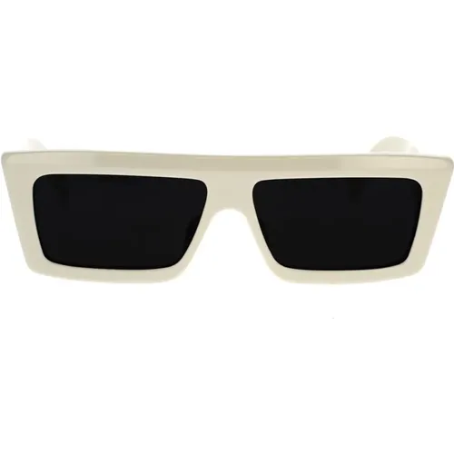 Glamorous Square Sunglasses with Minimalist Ivory Frame , unisex, Sizes: 57 MM - Celine - Modalova