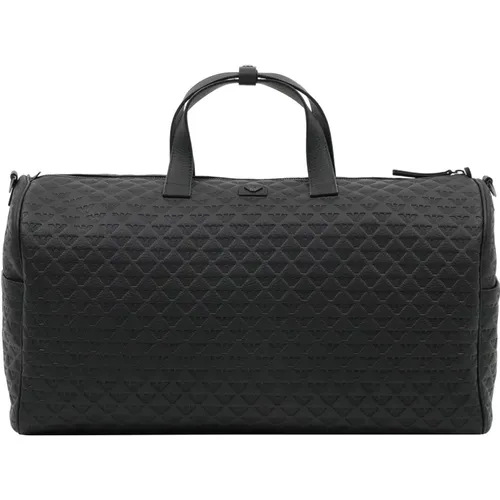 Logo Monogram Duffle Bag , male, Sizes: ONE SIZE - Emporio Armani - Modalova