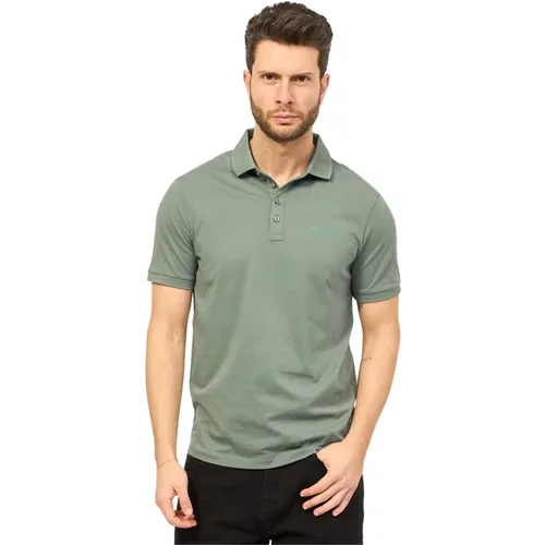Grünes Polo Shirt mit Klassischen Details , Herren, Größe: XL - Armani Exchange - Modalova